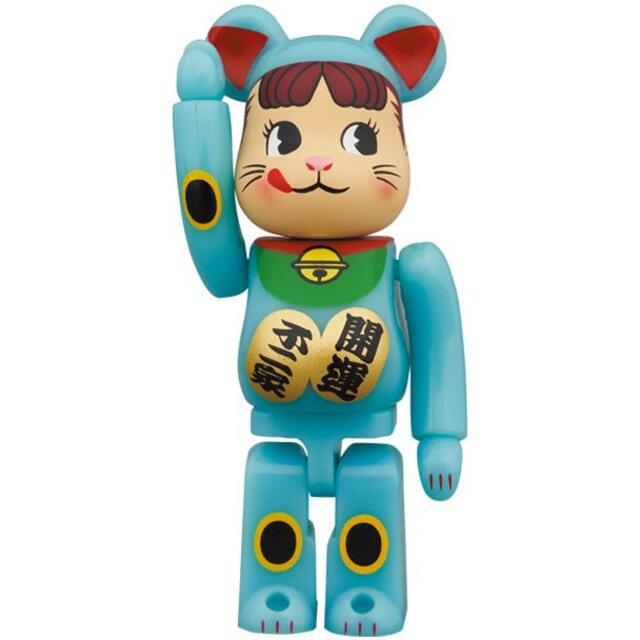 新品未開封 BE@RBRICK 招き猫 ペコちゃん 青蓄光 100％ 400 ...