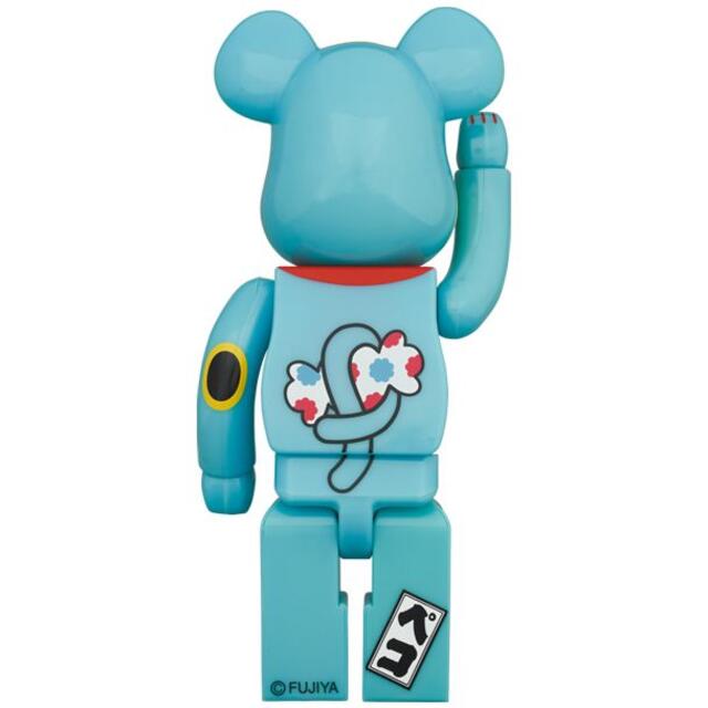 MEDICOM TOY(メディコムトイ)の新品未開封 BE@RBRICK 招き猫 ペコちゃん 青蓄光 100％ 400％ エンタメ/ホビーのフィギュア(その他)の商品写真