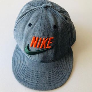 ナイキ(NIKE)の【ビィンテージ】ナイキNIKE  デニム　キャップ　帽子(キャップ)