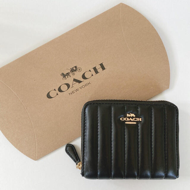 COACH 折り財布　黒コーチ