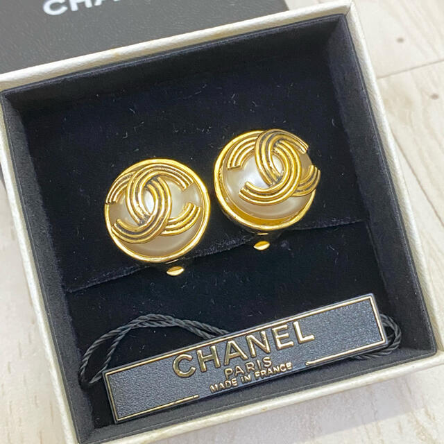 CHANEL シャネル ヴィンテージ イヤリング 箱付きレディース