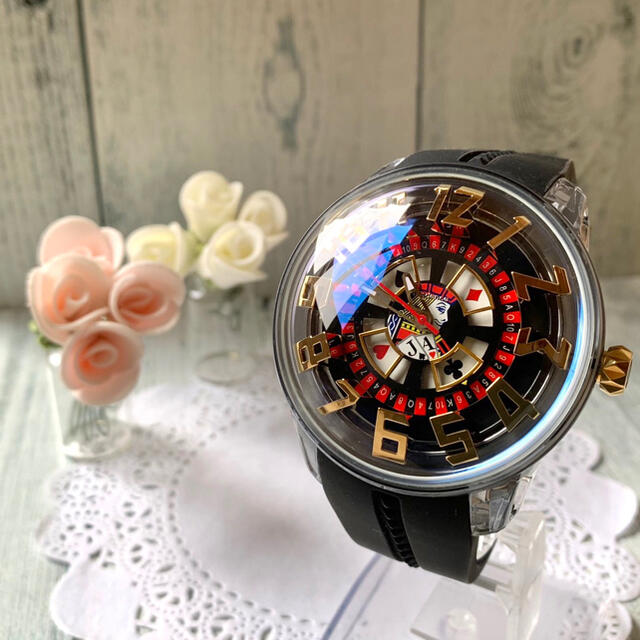 国内正規品 【美品】Tendence テンデンス キングドーム 腕時計 カジノ