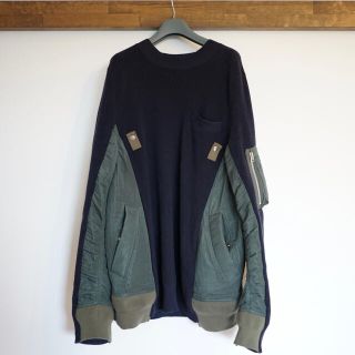 サカイ(sacai)のSacai 　MA-1ドッキングセーター(ニット/セーター)