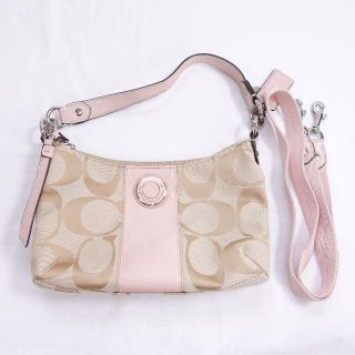 コーチ(COACH)の■COACH　2WAYバッグ　ベージュ×ピンク　レディース(その他)