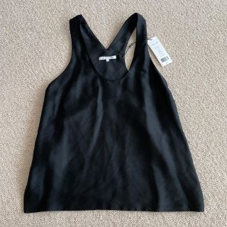 ヘルムートラング(HELMUT LANG)のhelmut lang シルク袖なしトップス(シャツ/ブラウス(半袖/袖なし))