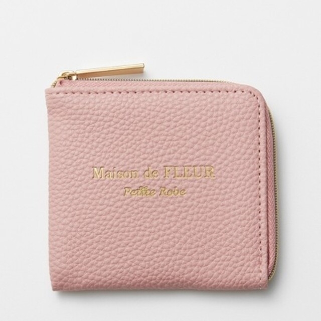 Maison de FLEUR(メゾンドフルール)のMORE 2021年5月号 メゾン ド フルール プチ ローブ レザー調ミニ財布 レディースのファッション小物(財布)の商品写真