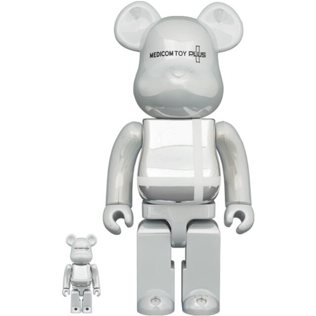 MEDICOM TOY(メディコムトイ)のBE@RBRICK ベアブリック　WHITE CHROME 400%/100% エンタメ/ホビーのフィギュア(その他)の商品写真