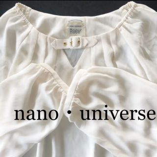 ナノユニバース(nano・universe)のマナママ様専用❗️ナノユニバース　シフォンデザインブラウス(シャツ/ブラウス(長袖/七分))