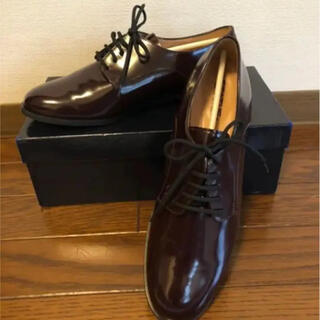 STATUS ステイタス　茶　エナメルローファー 革靴(ローファー/革靴)