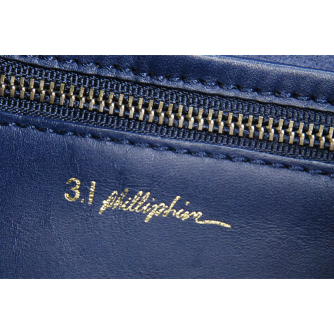 3.1 Phillip Lim スリーワン フィリップリム レザークラッチバッグ ネイビー 31 hour bag カバン【3.1 Phillip Lim】