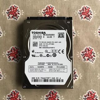 トウシバ(東芝)の東芝　2.5インチ HDD320GB ジャンク品(PCパーツ)