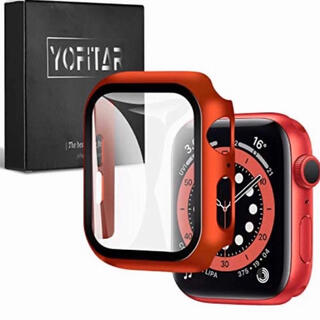 新品 2021改良モデル Apple Watch 用 ケース serie,レッド(腕時計(デジタル))