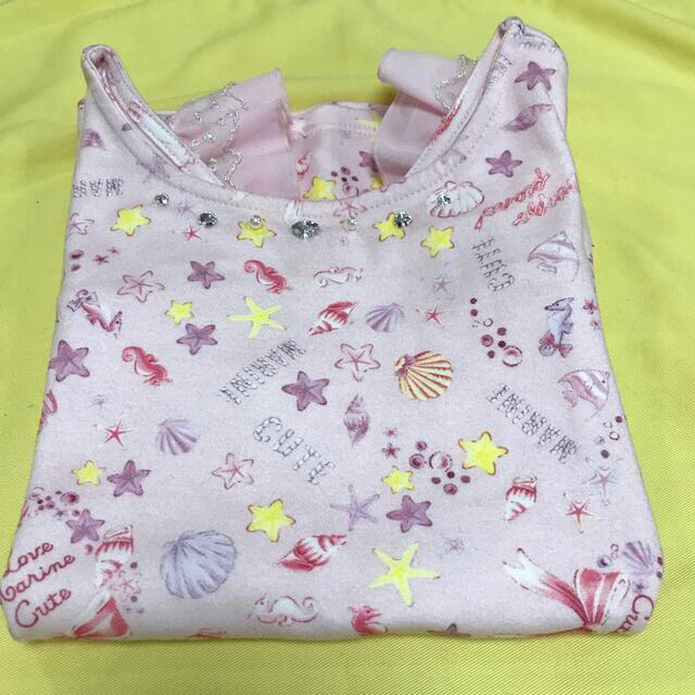 mezzo piano(メゾピアノ)のメゾピアノ  2WAYシェル柄　Tシャツ キッズ/ベビー/マタニティのキッズ服女の子用(90cm~)(Tシャツ/カットソー)の商品写真