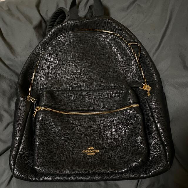 COACH 黒リュックサックレディース