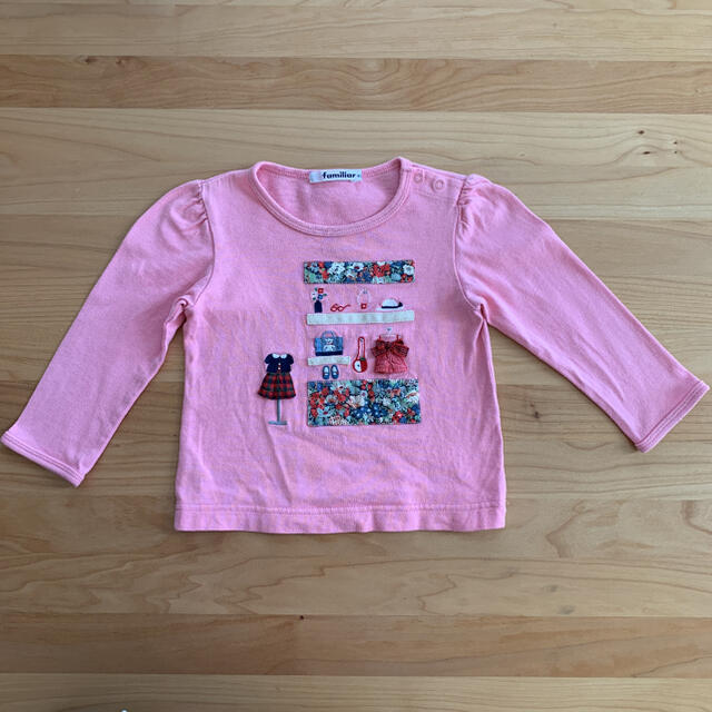 familiar(ファミリア)のfamiliar  長袖　Tシャツ　ピンク キッズ/ベビー/マタニティのキッズ服女の子用(90cm~)(Tシャツ/カットソー)の商品写真