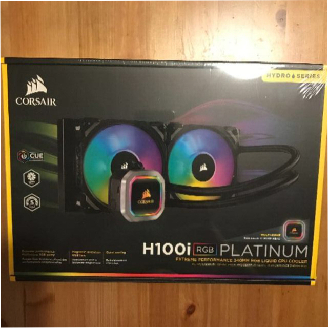 Corsair H100i RGB Platinum 新品未開封PC/タブレット