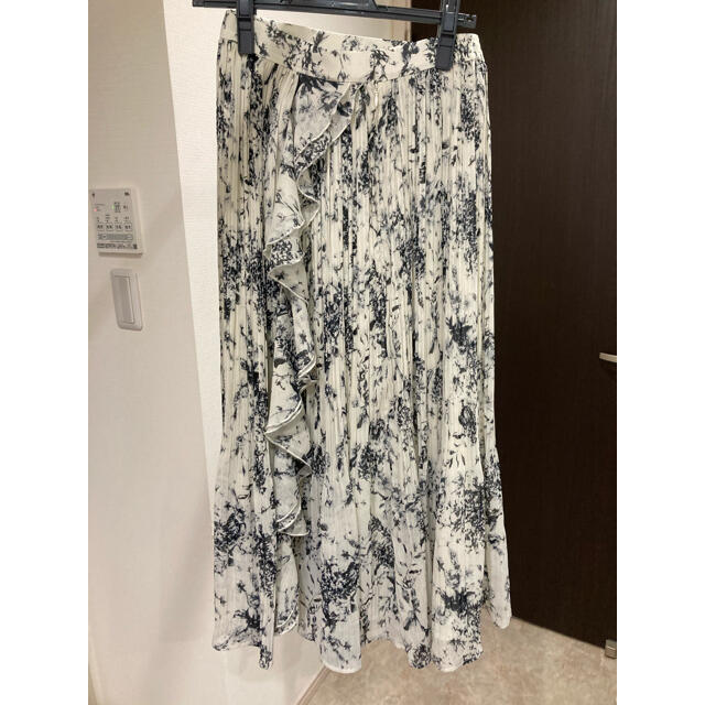 Pleated Chiffon Long Skirt - ロングスカート