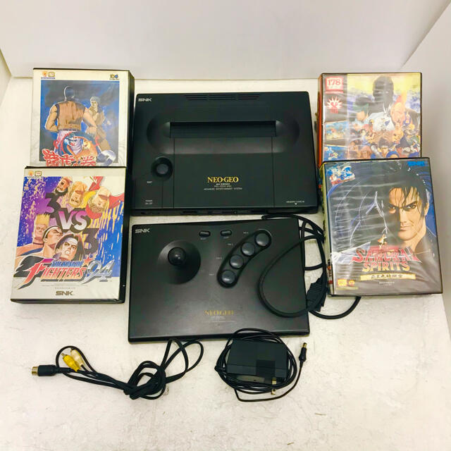 NEOGEO ネオジオ本体 コントローラー ソフト4本セット