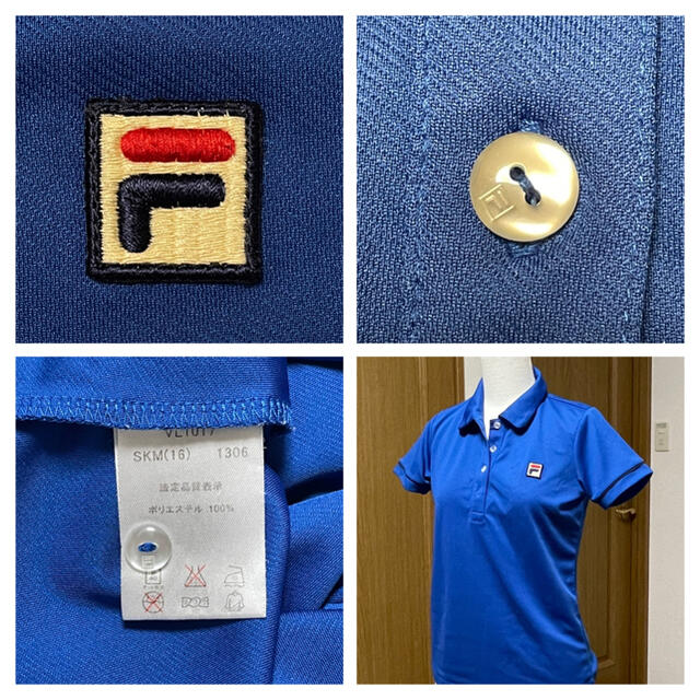 FILA(フィラ)のフィラ  ポロシャツ　フィラ ブルー　S スポーツ/アウトドアのテニス(ウェア)の商品写真