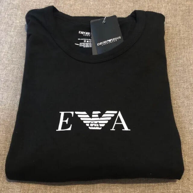 Emporio Armani(エンポリオアルマーニ)の【新品】《 L 黒 1枚と L 白 1枚の計2枚》エンポリオアルマーニ Ｔシャツ メンズのトップス(Tシャツ/カットソー(半袖/袖なし))の商品写真