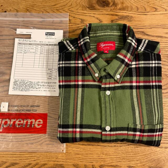 新品未使用★Supreme tartan flannel shirt★M