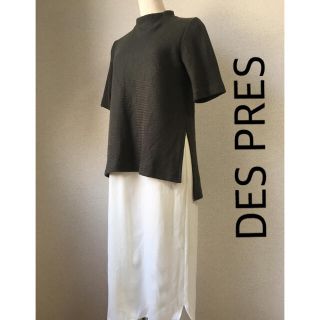 デプレ(DES PRES)のDES PRES デプレ　レイヤードワンピース　ドッキング　半袖(ロングワンピース/マキシワンピース)