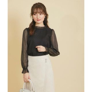 トッコ(tocco)のtocco closet フロッキードットブラウス(シャツ/ブラウス(長袖/七分))