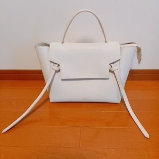 セリーヌ(celine)のセリーヌ　ベルトバック　ミニ　ホワイト(ショルダーバッグ)