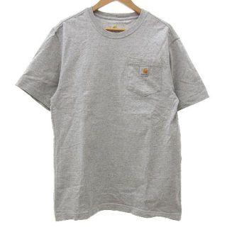 カーハート(carhartt)のcarhartt ポケット Tシャツ 半袖 クルーネック コットン S グレー(Tシャツ/カットソー(半袖/袖なし))