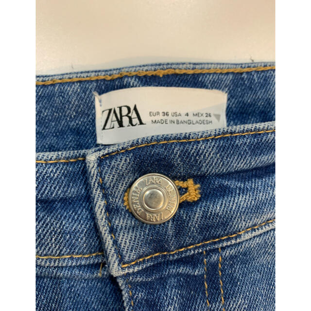 ZARA(ザラ)のZARA ハイウエスト　ダメージスキニー☆極美品　36 レディースのパンツ(デニム/ジーンズ)の商品写真