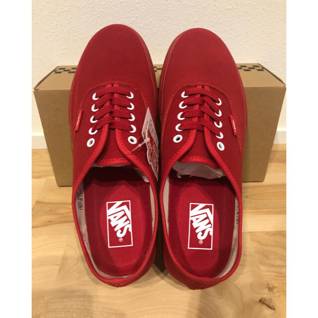 VANS(ヴァンズ)のvans オーセンティック スエード×キャンバス　レッド　28cm メンズの靴/シューズ(スニーカー)の商品写真