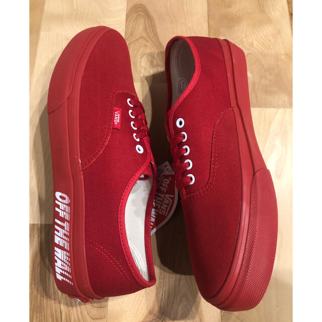 VANS(ヴァンズ)のvans オーセンティック スエード×キャンバス　レッド　28cm メンズの靴/シューズ(スニーカー)の商品写真