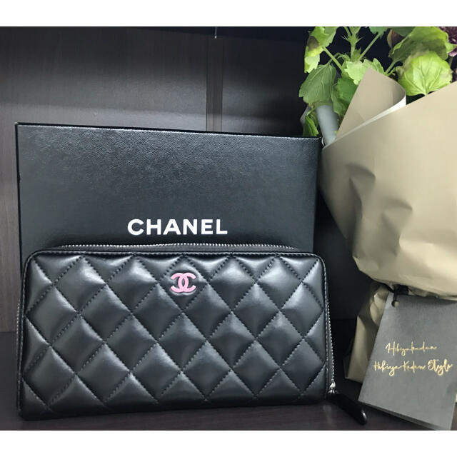 CHANEL(シャネル)の美品 シャネル ラウンドジップ長財布 レディースのファッション小物(財布)の商品写真