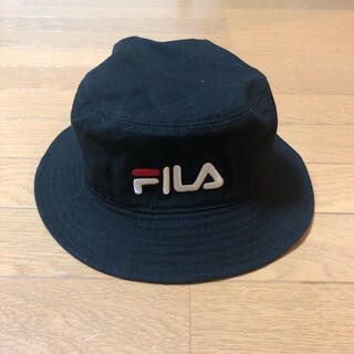 フィラ(FILA)のFILA バケットハット 帽子　黒(ハット)