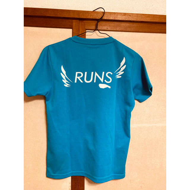ランニング 半袖Tシャツ ブルー レディースのトップス(Tシャツ(半袖/袖なし))の商品写真