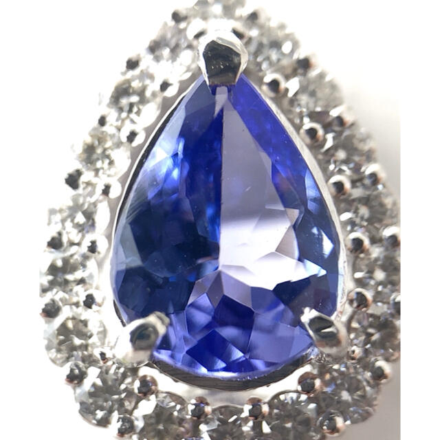 独創的 キラキラshop 大粒天然タンザナイト ほぼ2ct ダイヤ ピアス