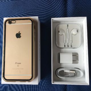 アイフォーン(iPhone)のiPhone 6s Gold 32GB SIMフリー　バッテリー容量100%(スマートフォン本体)