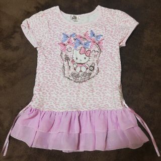 ハローキティ(ハローキティ)のマザウェイズ　ハローキティー　tシャツ　130　女の子(Tシャツ/カットソー)