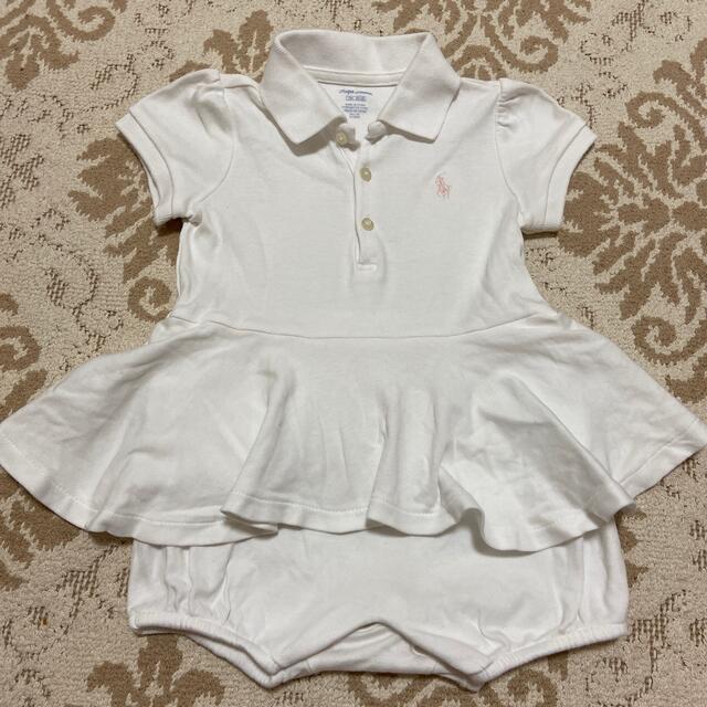 Ralph Lauren(ラルフローレン)のポロ　ラルフローレン　ベビー　女の子 キッズ/ベビー/マタニティのベビー服(~85cm)(ロンパース)の商品写真