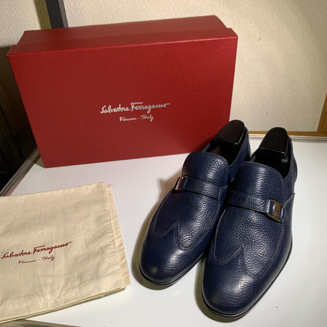 靴/シューズ美品 Salvatore Ferragamo フェラガモ ドレスシューズ