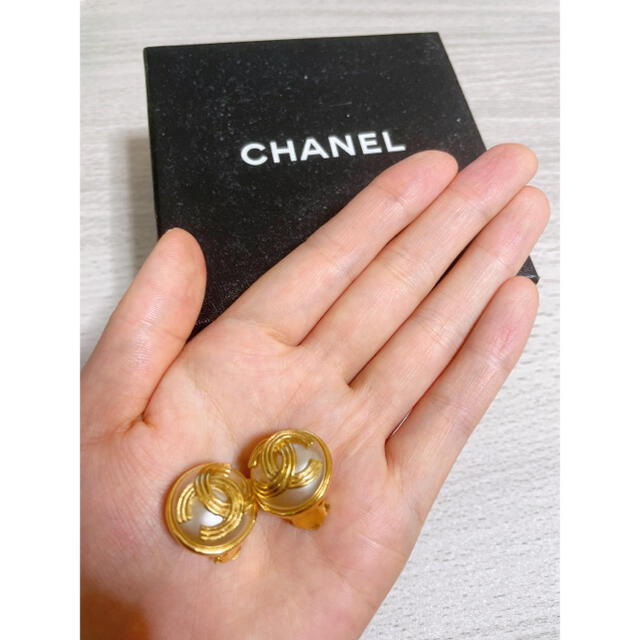 CHANEL イヤリング ヴィンテージ パール ココマーク 94A 2