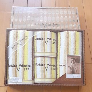 ルドルフヴァレンチノ(Rudolph Valentino)の【Valentino】ヴァレンチノ タオルセット フェイス2枚 ウォッシュ2枚(タオル/バス用品)