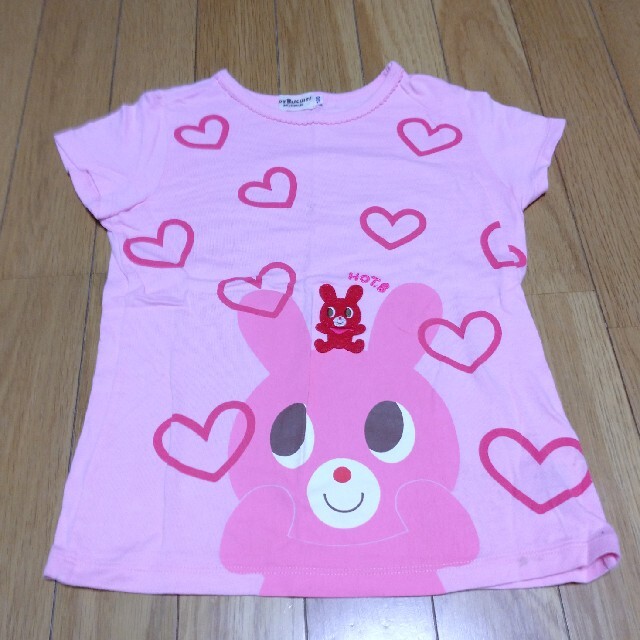 mikihouse(ミキハウス)のMIKIHOUSE  120cm 半袖Tシャツ ピンク キッズ/ベビー/マタニティのキッズ服女の子用(90cm~)(Tシャツ/カットソー)の商品写真