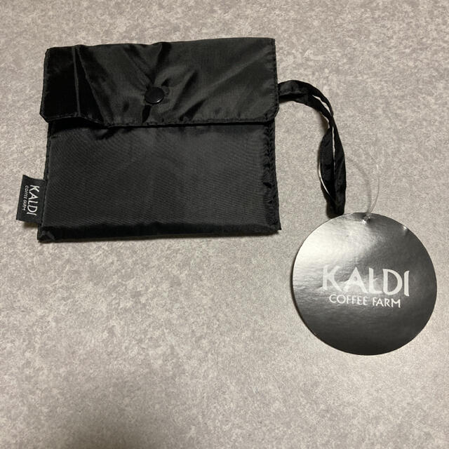 KALDI(カルディ)のカルディ　エコバッグ　ブラック　未使用 レディースのバッグ(エコバッグ)の商品写真