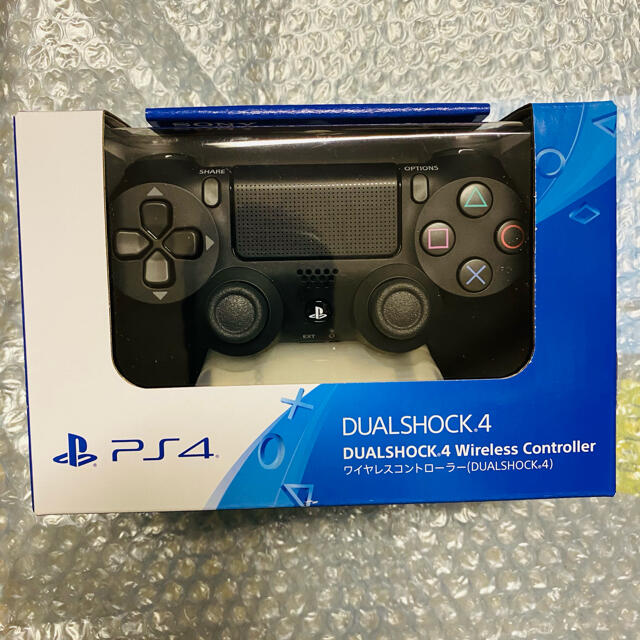 PS4 ワイヤレスコントローラー DUALSHOCK4 ジェットブラックゲームソフト/ゲーム機本体