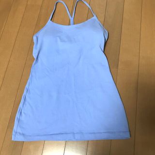 ルルレモン(lululemon)のルルレモン Yタンク　タンクトップ キャミソール　ブルー (ヨガ)