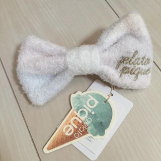 ジェラートピケ(gelato pique)のリボンバレッタ✨新品(バレッタ/ヘアクリップ)