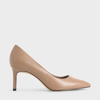 チャールズアンドキース(Charles and Keith)のcharles & keith テクスチャード　ポインテッドトゥ　パンプス　新品(ハイヒール/パンプス)