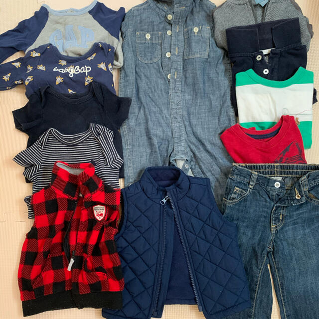 gap baby   子供服　ベビー服　男の子　15点セット キッズ/ベビー/マタニティのベビー服(~85cm)(ロンパース)の商品写真