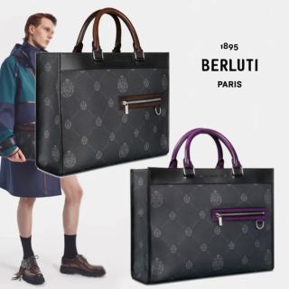 ベルルッティ(Berluti)の【未使用品】ベルルッティ/ ウリススモールキャンパスレザートートバッグ【完売品】(トートバッグ)